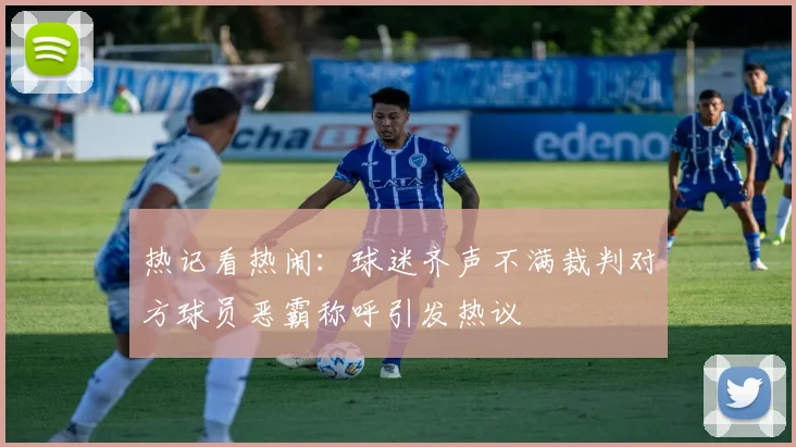 热记看热闹：球迷齐声不满裁判对方球员恶霸称呼引发热议